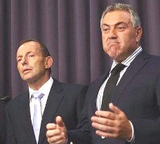 Lackeys to the elite, Tony Abbott and his treasurer Joe Hockey