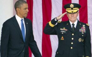 Atrocious actors and disingenous buffoons, Corporate puppets Obama and Gen. Dempsey