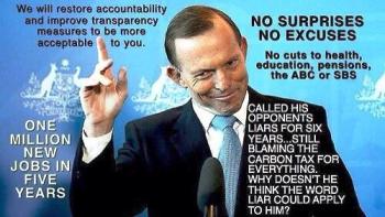 Lying Abbott, dead in water