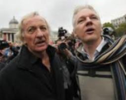 John Pilger with Julian Assange