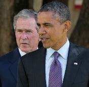 Obama and Bush - mass mudering war criminals