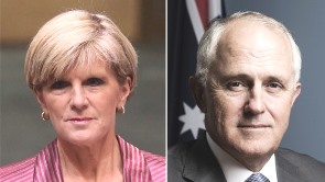 Ministers Julie Bishop and Malcolm Turnbull