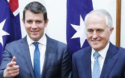 Conservative leaders Baird and Turnbull (R), smiling liars and cheats!