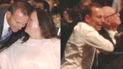 Abbott sucking up to the elite at 'gala dinner' -- pity it was ALL on record