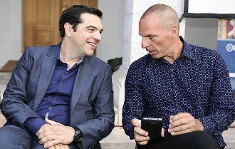 Alexis Tsipras and Yanis Varoufakis 