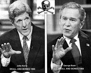 Kerry (left) has something in common with criminal Bush