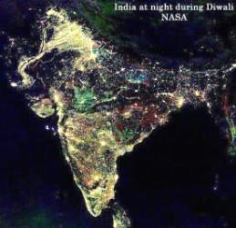 Night lights of Divali