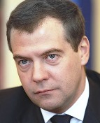 Russian PM, Dimitry Medvedev